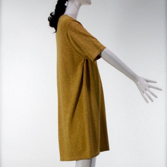 1980s Bechamel Casual Gold Shirt - Dress - Retro - Picture 3 of 5